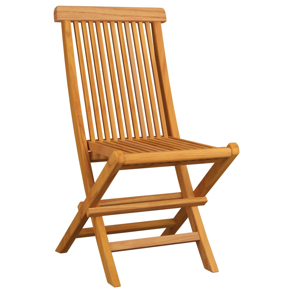 foldbare havestole 6 stk. massivt teaktræ