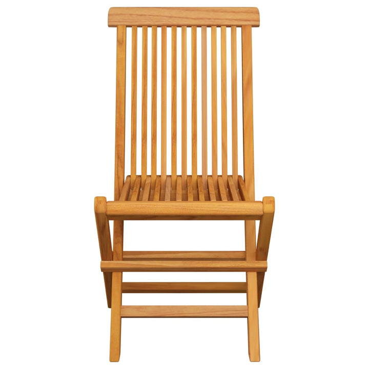 foldbare havestole 6 stk. massivt teaktræ