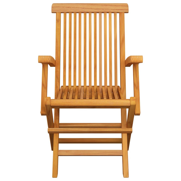 foldbare havestole 4 stk. massivt teaktræ