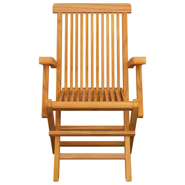 foldbare havestole 6 stk. massivt teaktræ