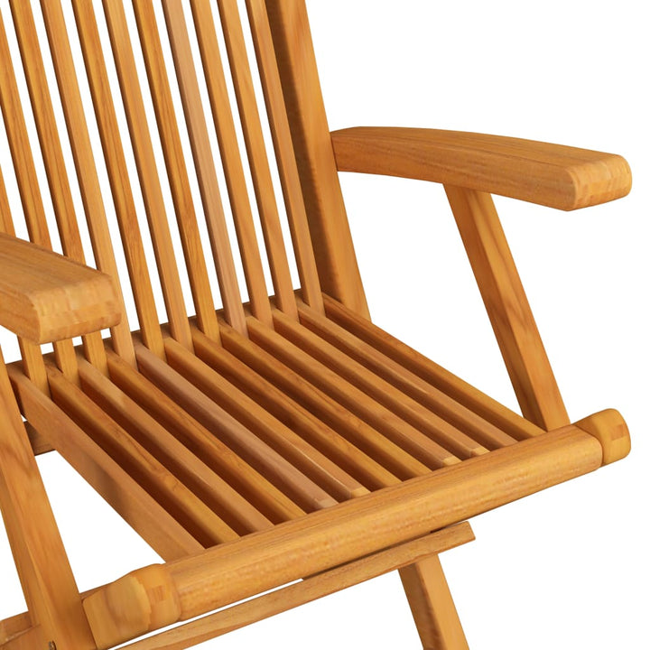 foldbare havestole 6 stk. massivt teaktræ
