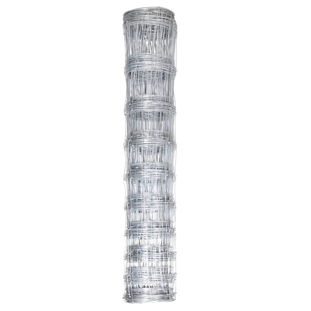 havehegn 50x1,2 m galvaniseret stål sølvfarvet