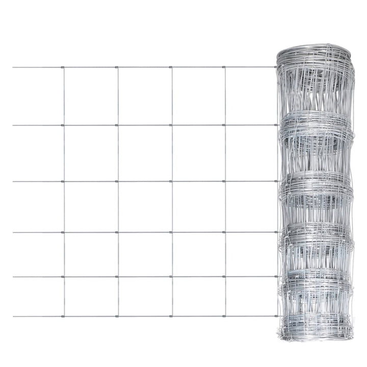 havehegn 50x1,5 m galvaniseret stål sølvfarvet
