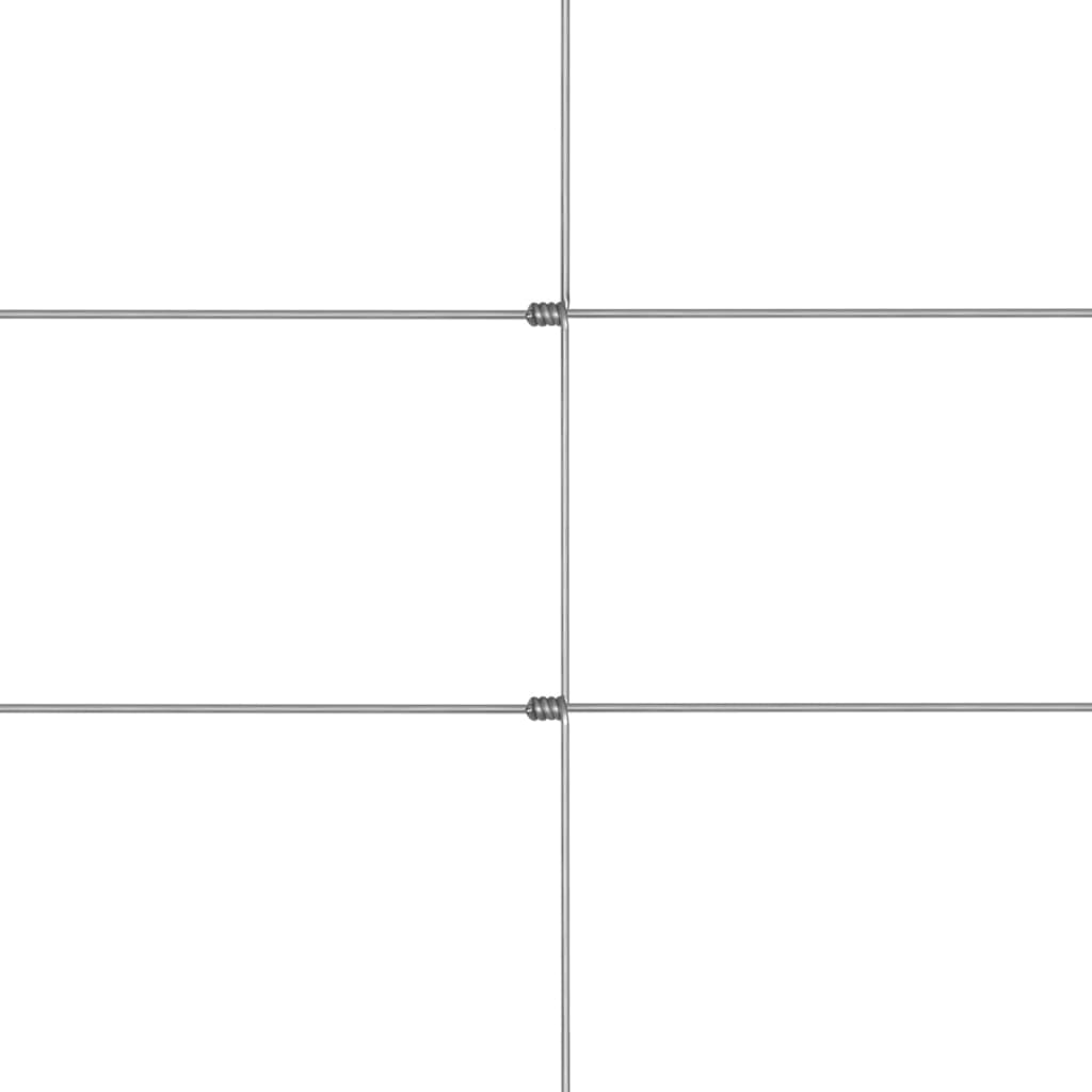 havehegn 50x1,25 m galvaniseret stål sølvfarvet