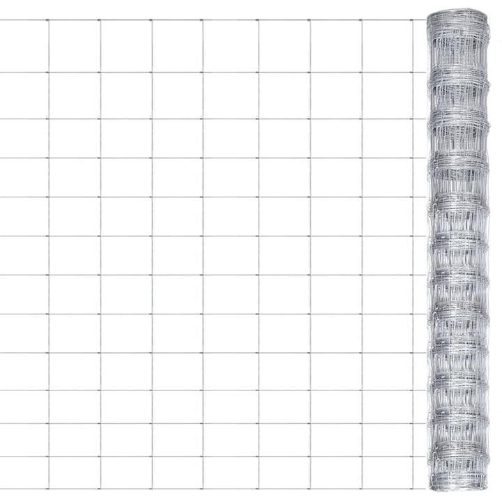 havehegn 50x1,25 m galvaniseret stål sølvfarvet