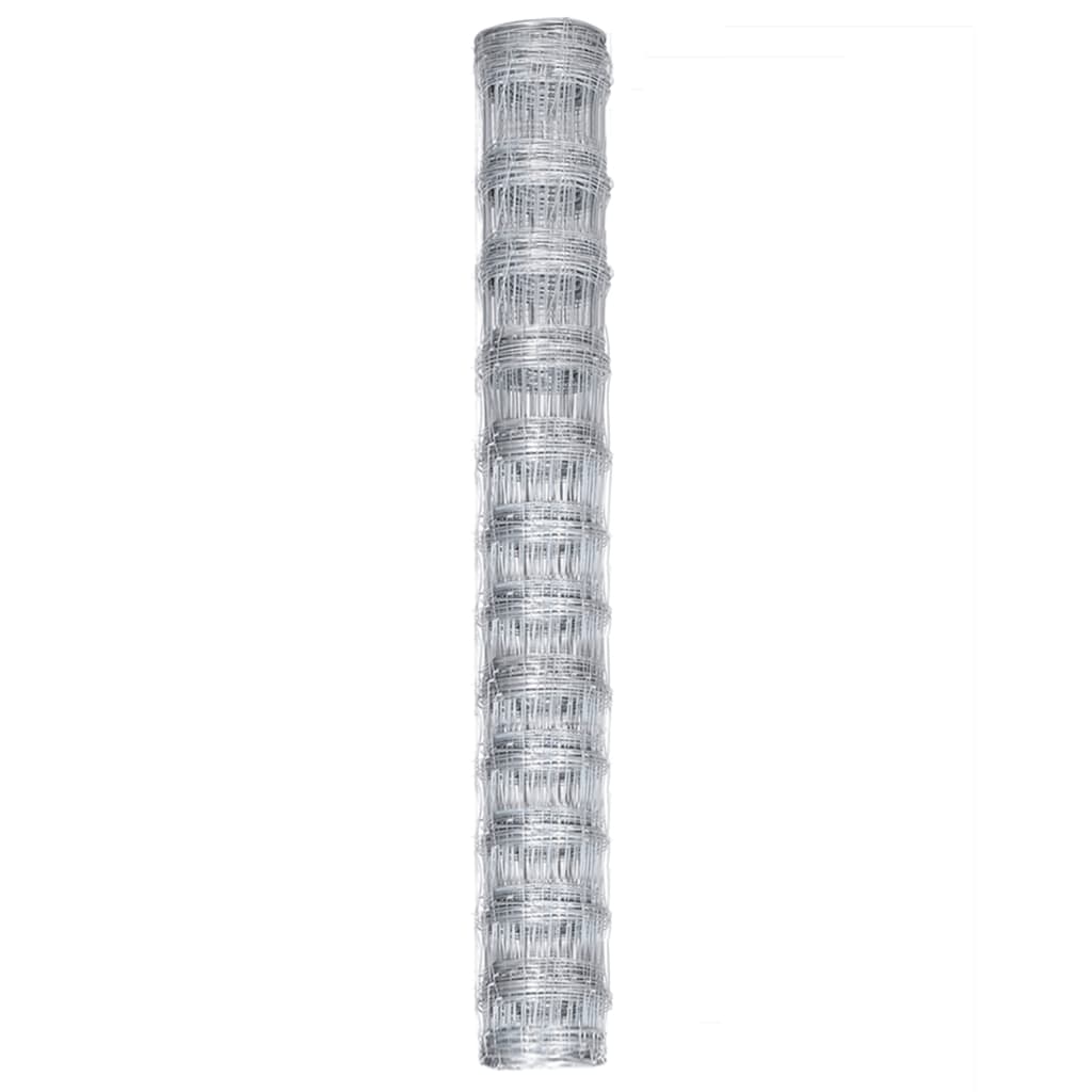 havehegn 50x1,25 m galvaniseret stål sølvfarvet