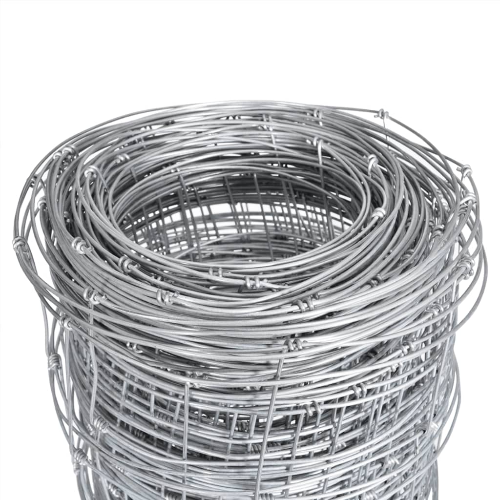 havehegn 50x1,25 m galvaniseret stål sølvfarvet