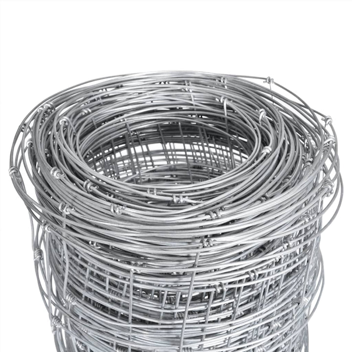 havehegn 50x1,25 m galvaniseret stål sølvfarvet