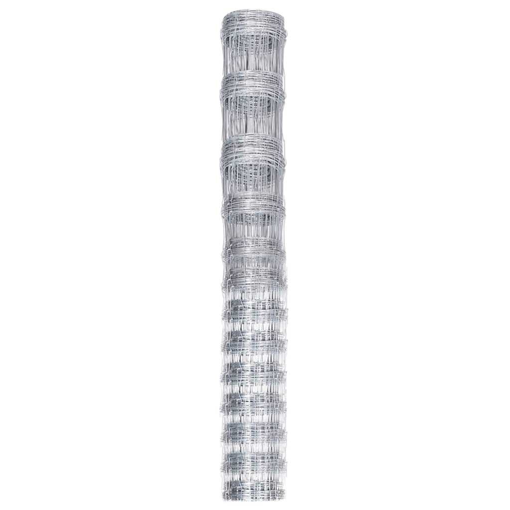 havehegn 50x1,5 m galvaniseret stål sølvfarvet