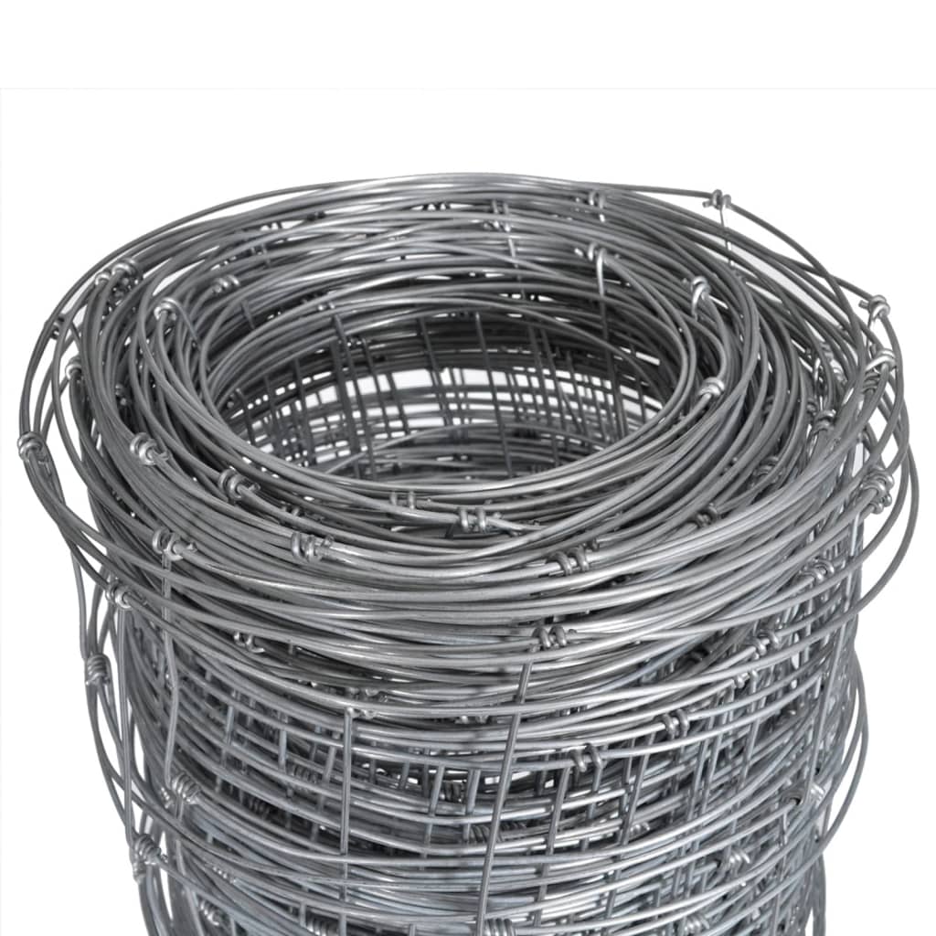 havehegn 50x1,5 m galvaniseret stål sølvfarvet