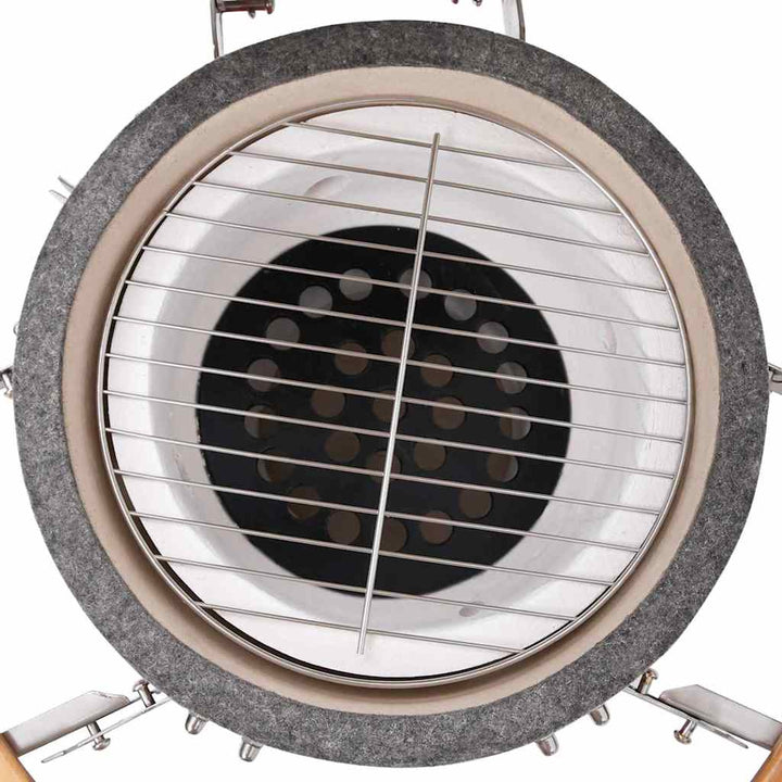 Kamado-røgegrill 76 cm keramisk