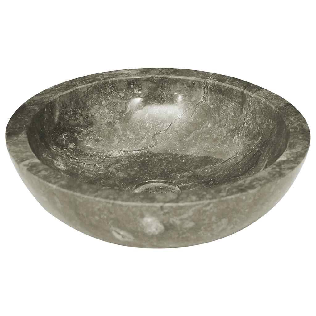 håndvask Ø40x12 cm marmor grå