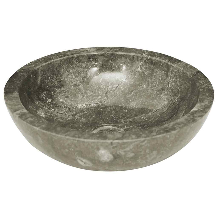 håndvask Ø40x12 cm marmor grå