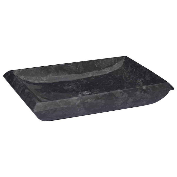 håndvask 50x35x10 cm marmor sort