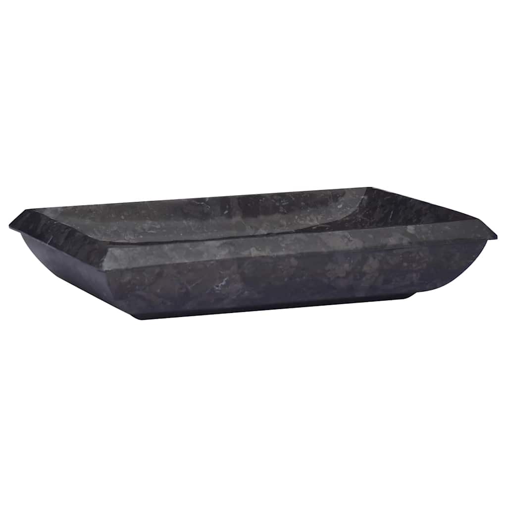 håndvask 50x35x10 cm marmor sort