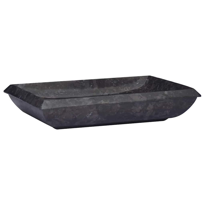 håndvask 50x35x10 cm marmor sort