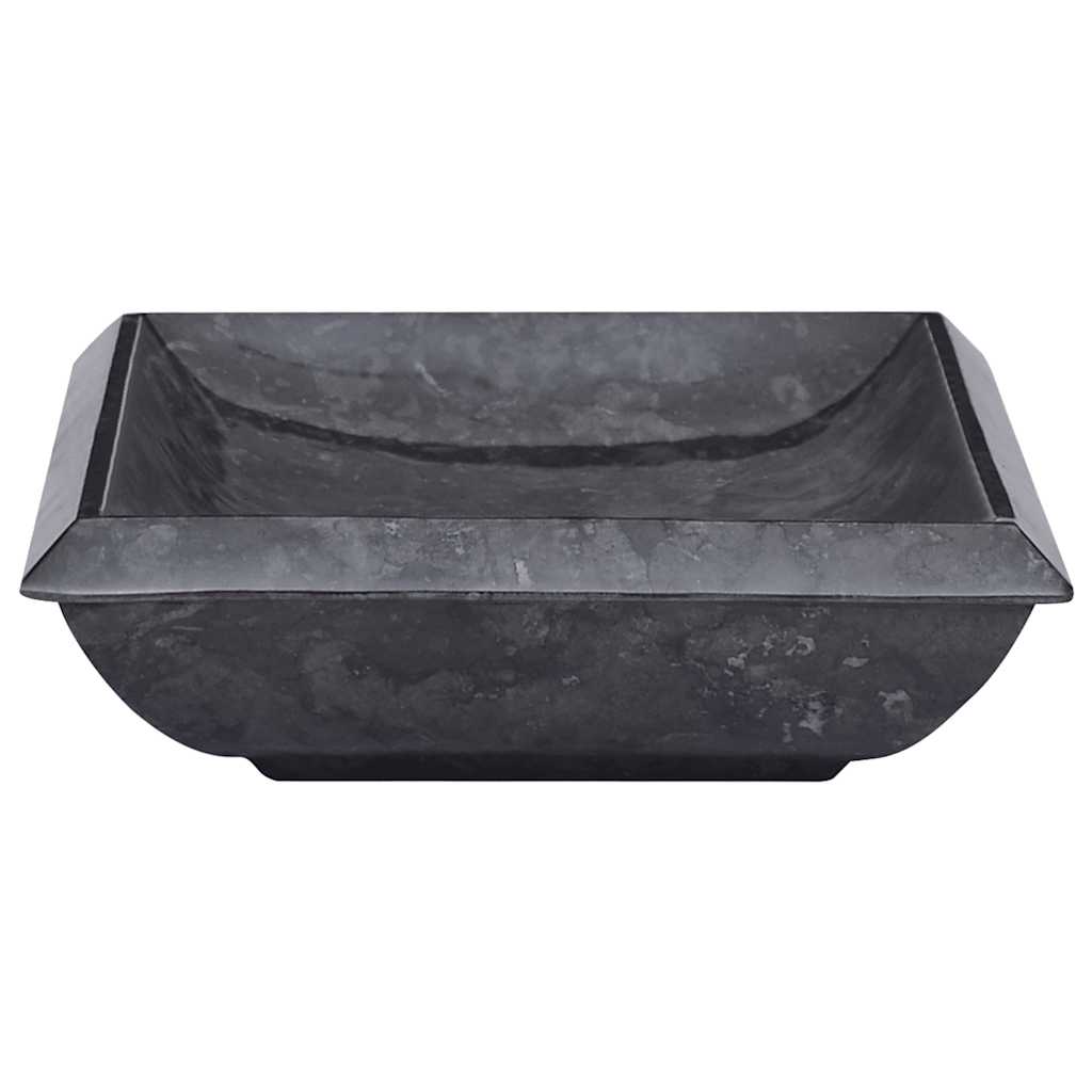 håndvask 50x35x10 cm marmor sort