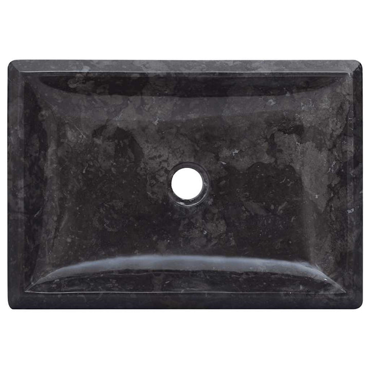 håndvask 50x35x10 cm marmor sort