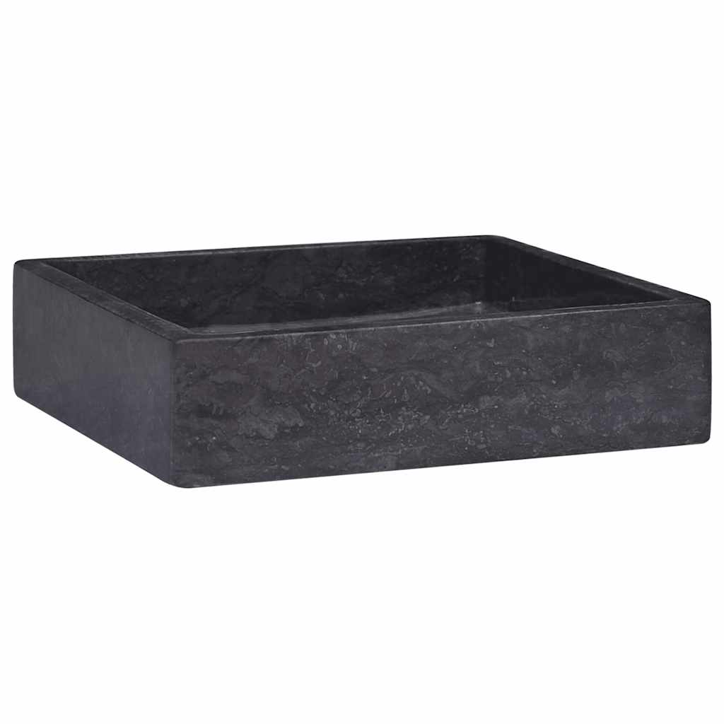 håndvask 40x40x10 cm marmor sort