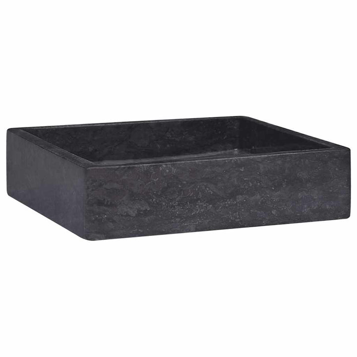 håndvask 40x40x10 cm marmor sort
