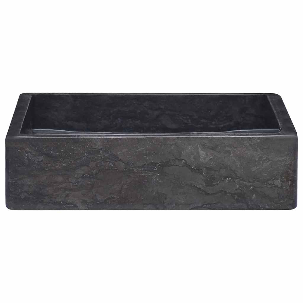 håndvask 40x40x10 cm marmor sort