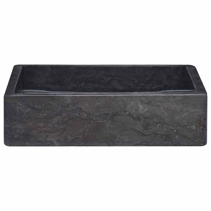håndvask 40x40x10 cm marmor sort