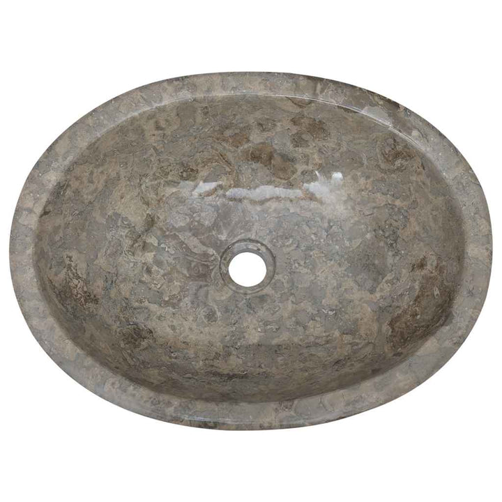 håndvask 53x40x15 cm marmor grå