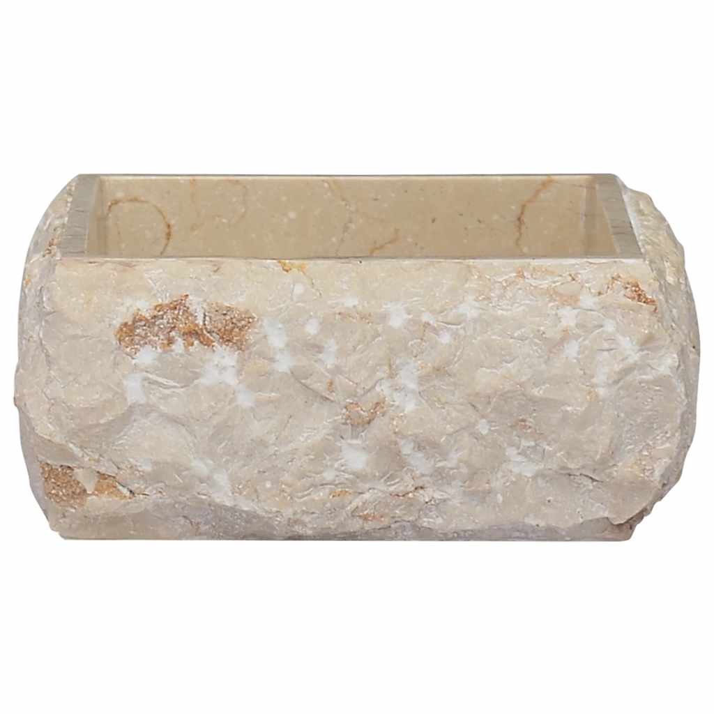 håndvask 30x30x13 cm marmor cremefarvet