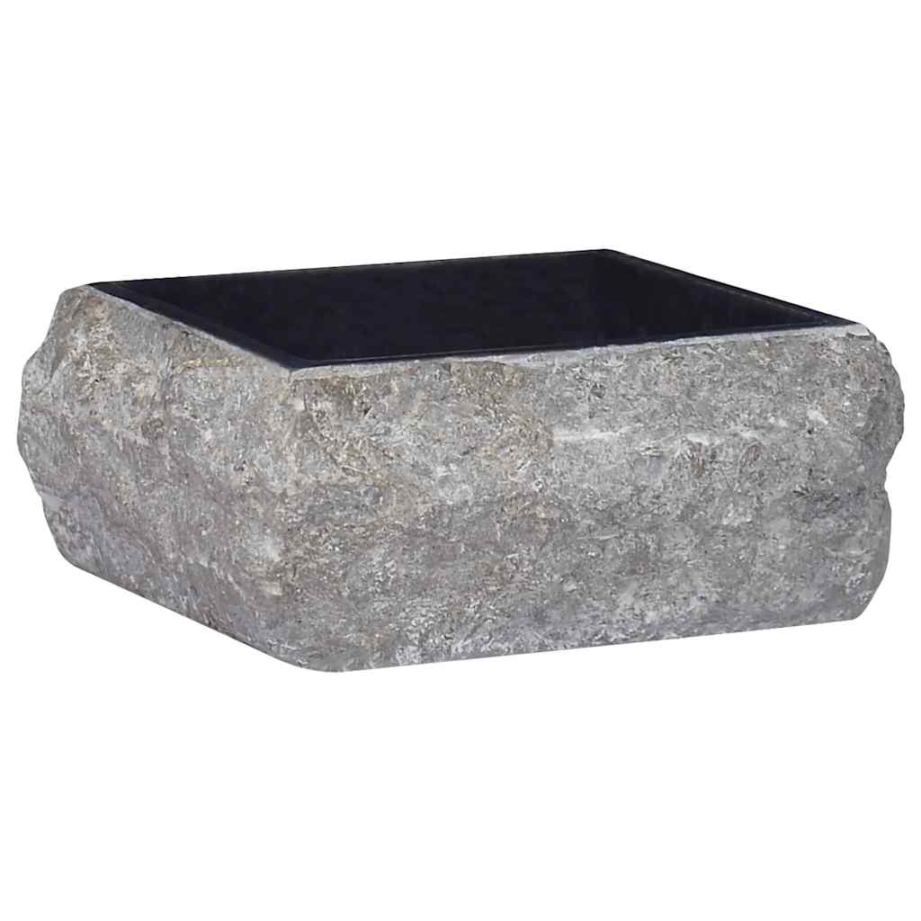 håndvask 30x30x13 cm marmor sort