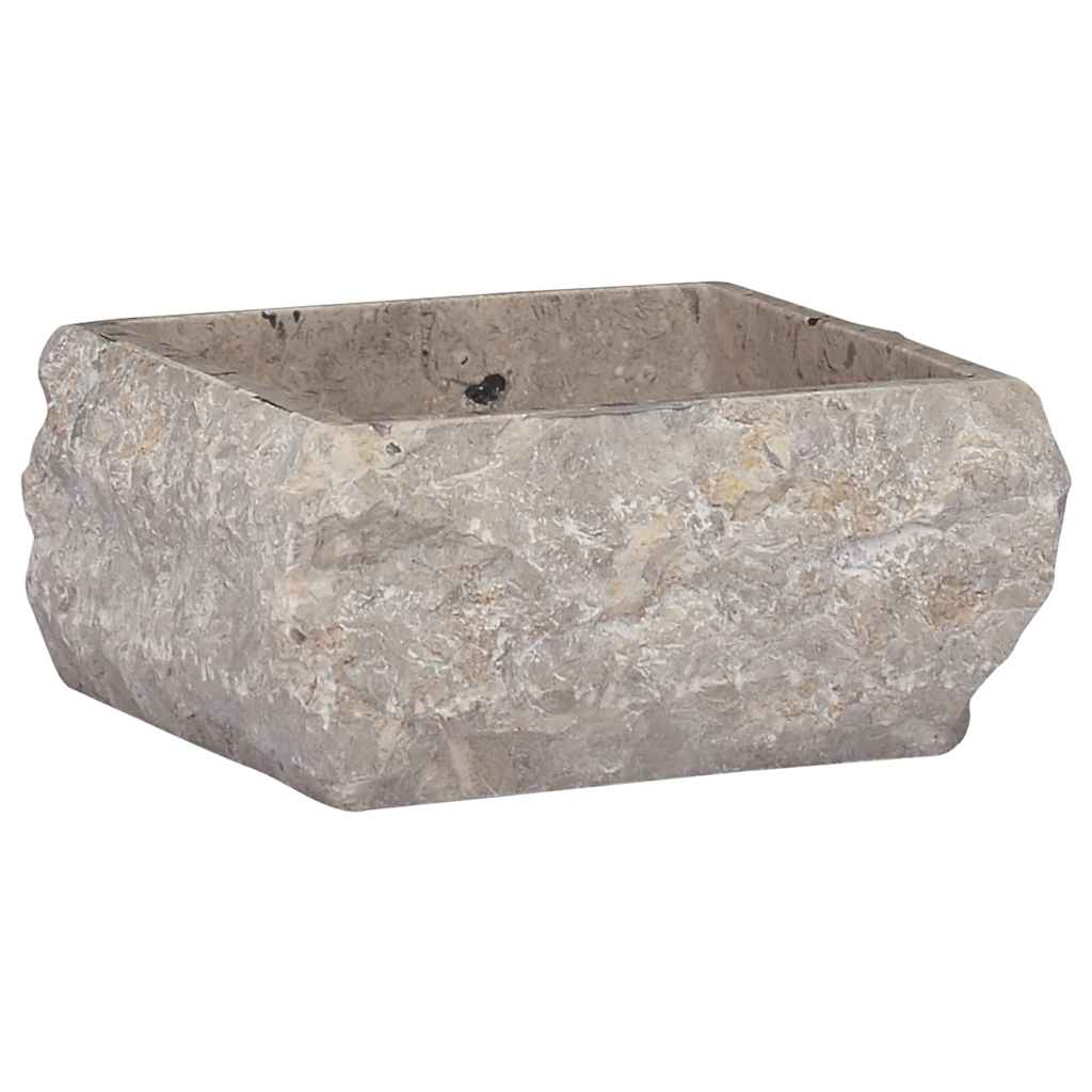 håndvask 30x30x13 cm marmor grå