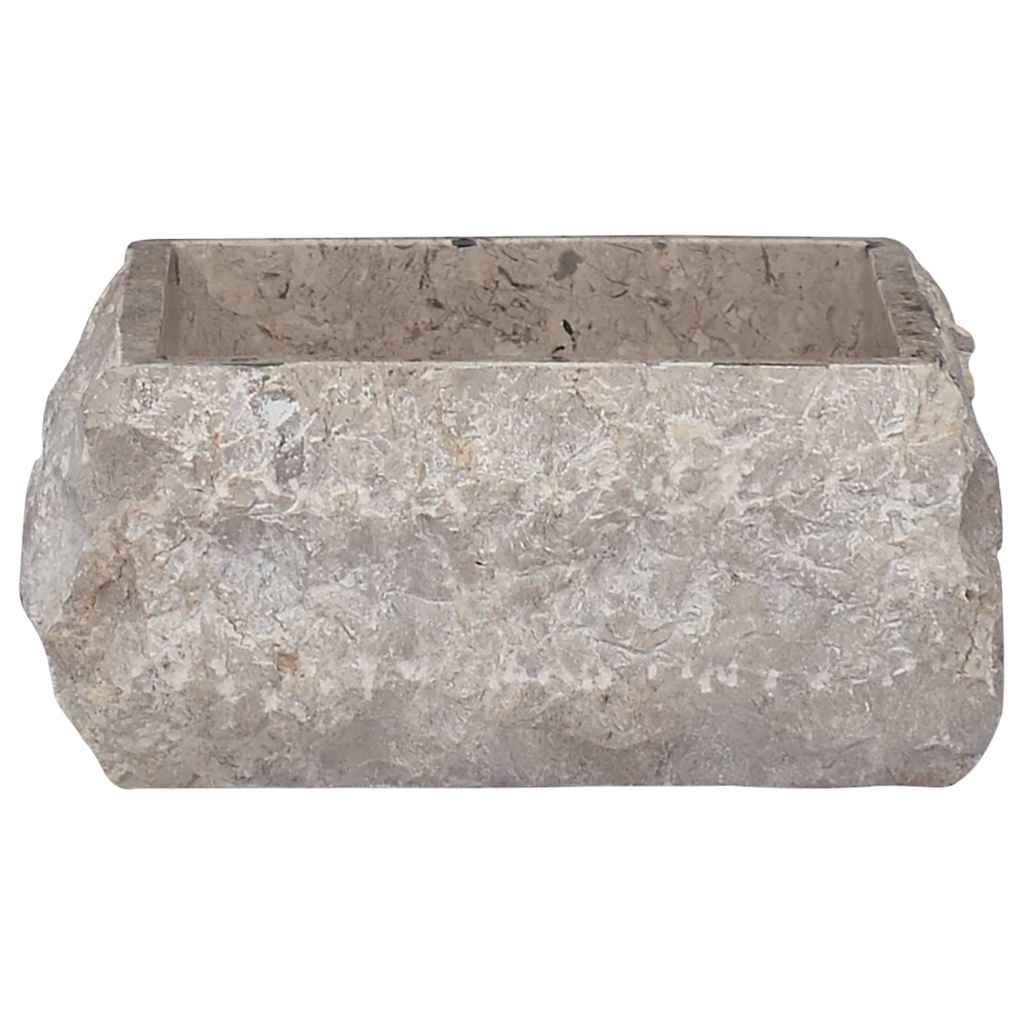 håndvask 30x30x13 cm marmor grå
