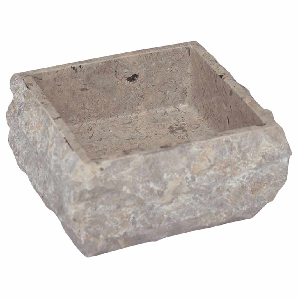 håndvask 30x30x13 cm marmor grå