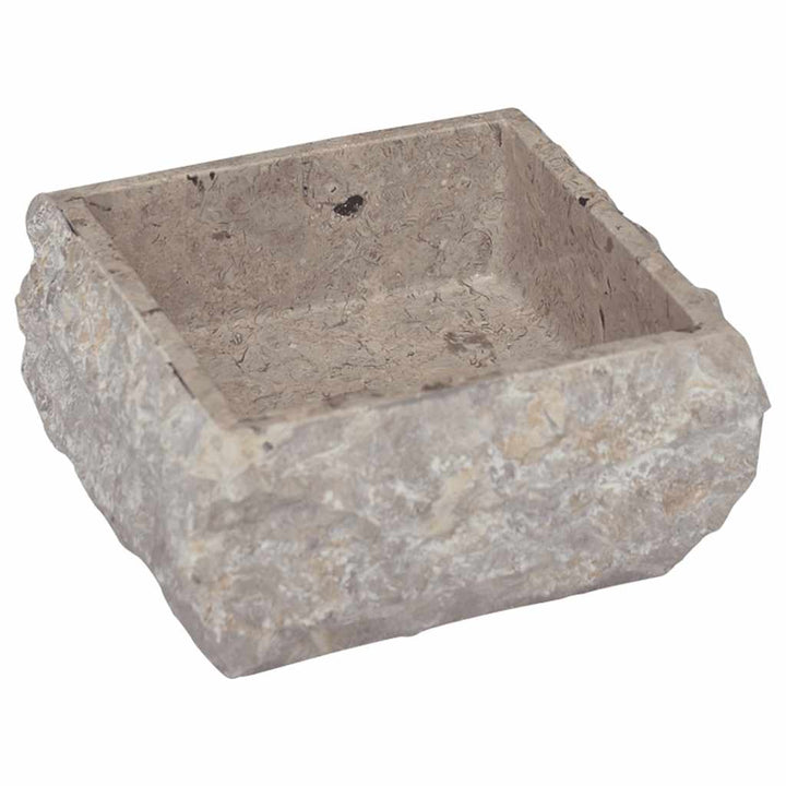 håndvask 30x30x13 cm marmor grå