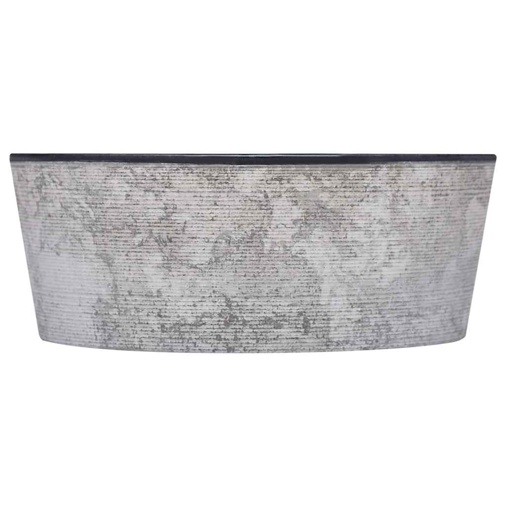 håndvask Ø40x15 cm marmor sort