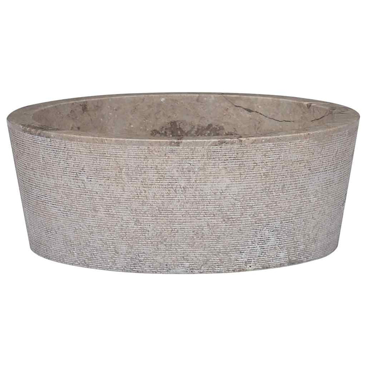 håndvask Ø40x15 cm marmor grå