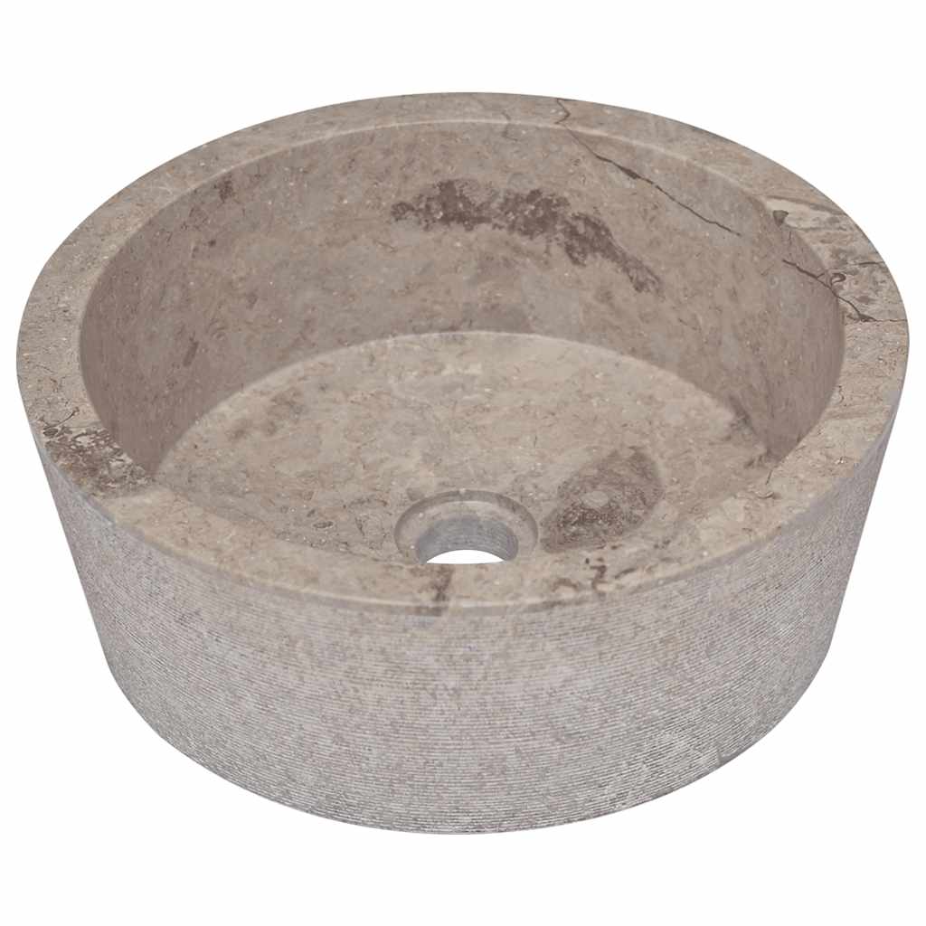 håndvask Ø40x15 cm marmor grå