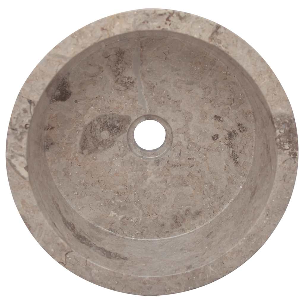 håndvask Ø40x15 cm marmor grå