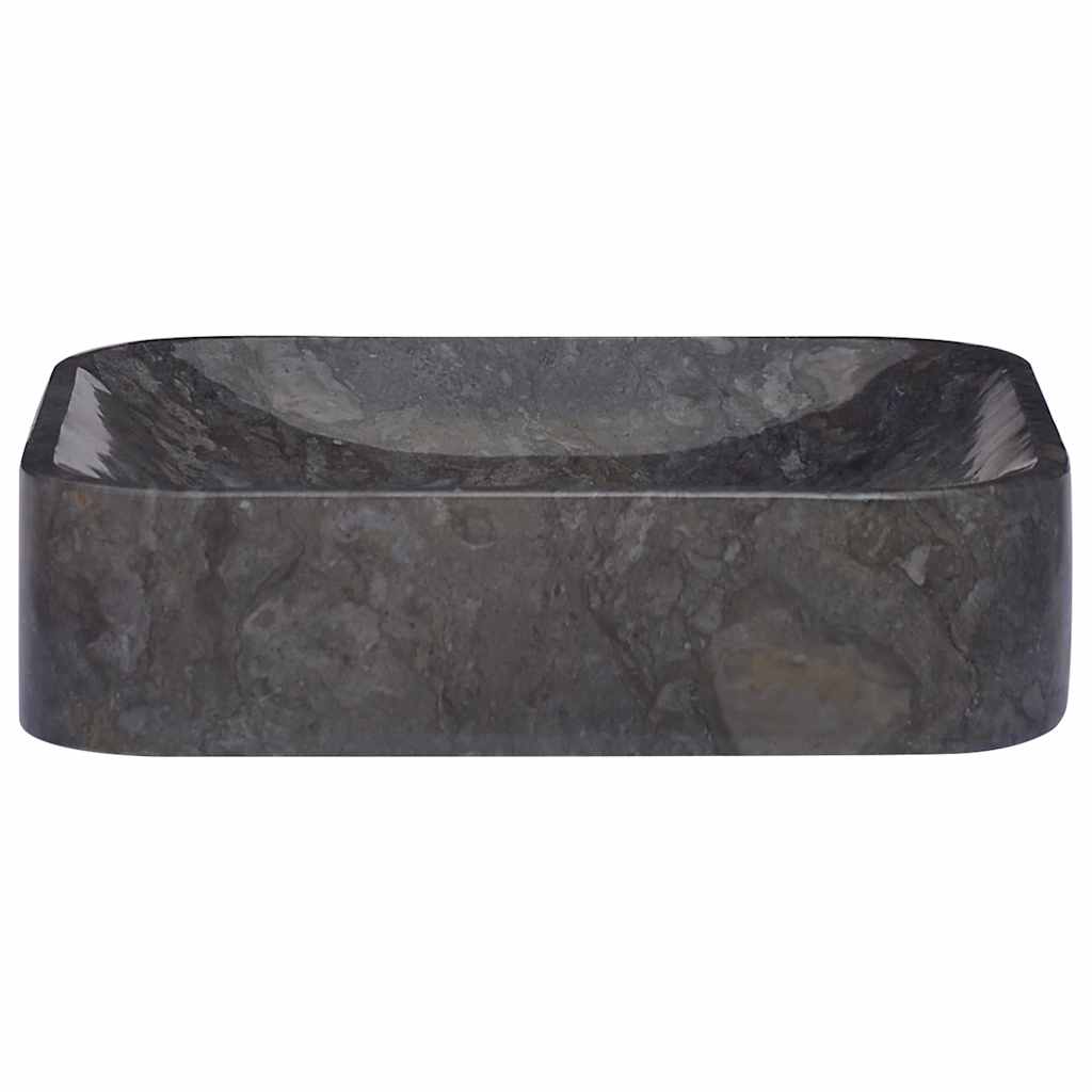håndvask 40x40x10 cm marmor sort