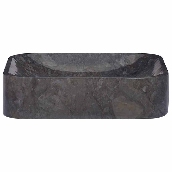 håndvask 40x40x10 cm marmor sort