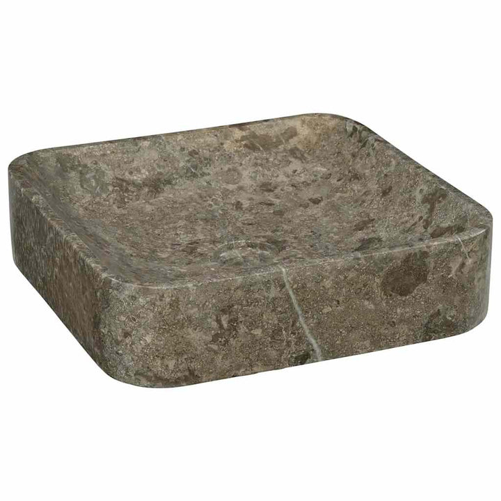 håndvask 40x40x10 cm marmor grå