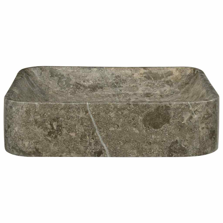 håndvask 40x40x10 cm marmor grå