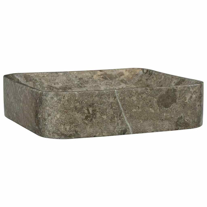 håndvask 40x40x10 cm marmor grå