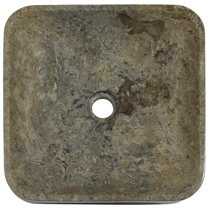 håndvask 40x40x10 cm marmor grå