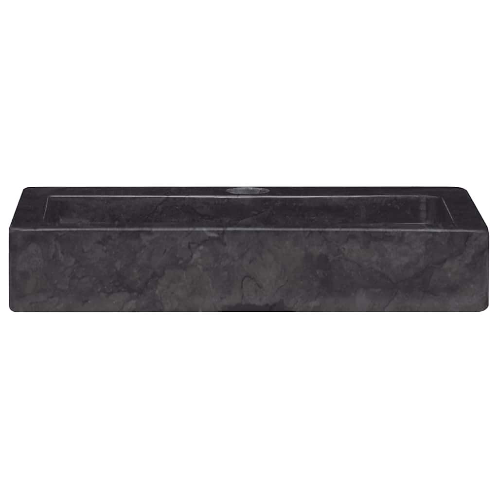væghængt håndvask 38x24x6,5 cm marmor sort