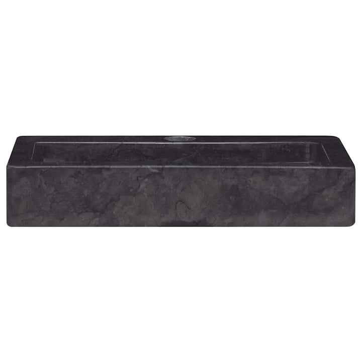 væghængt håndvask 38x24x6,5 cm marmor sort