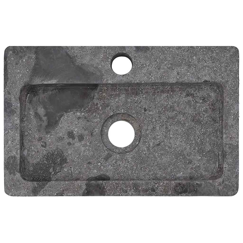 væghængt håndvask 38x24x6,5 cm marmor grå