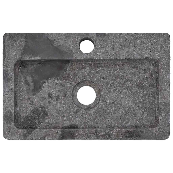væghængt håndvask 38x24x6,5 cm marmor grå