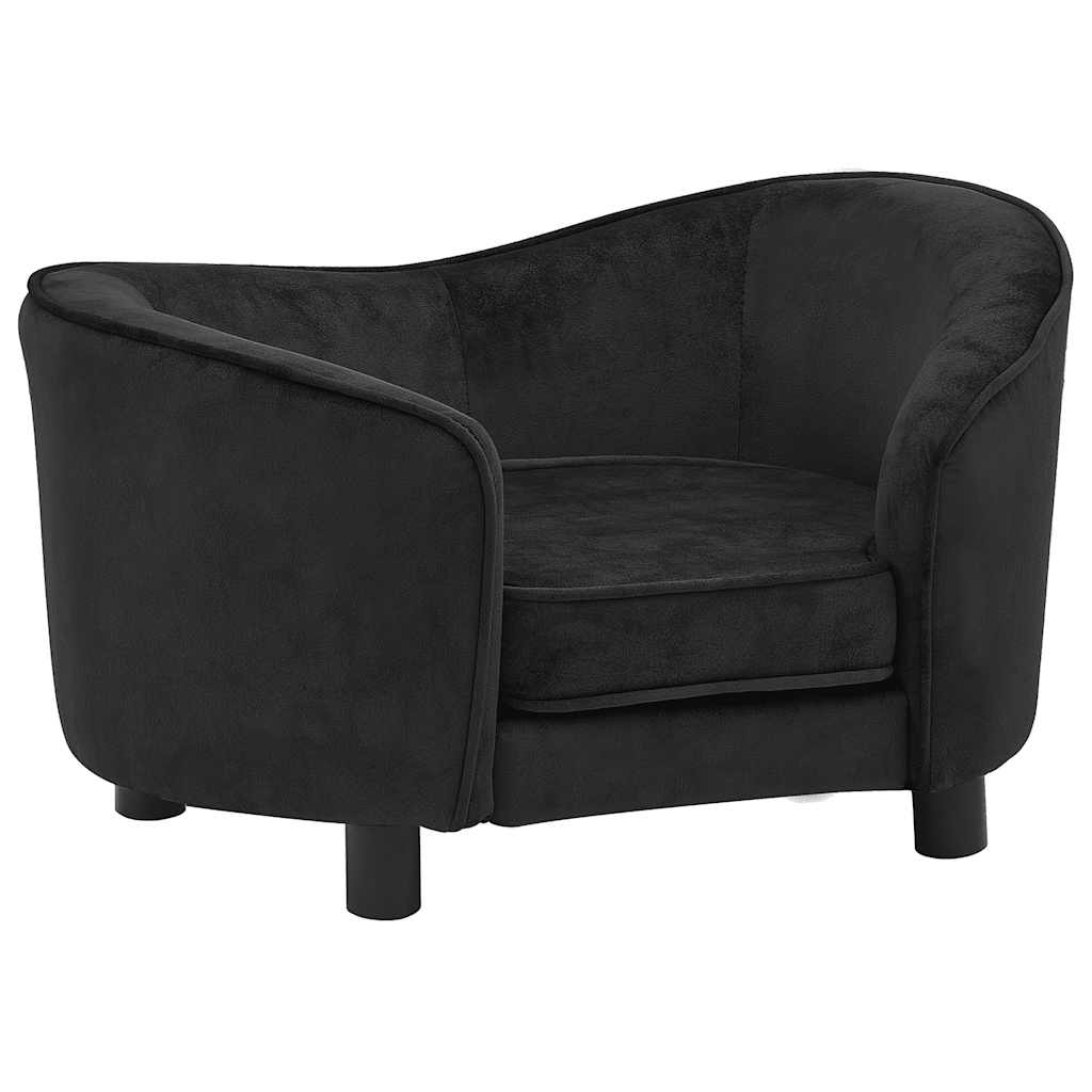 hundesofa 69x49x40 cm plys sort