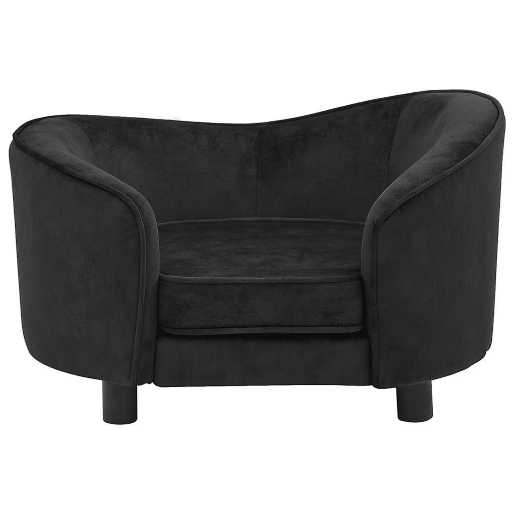 hundesofa 69x49x40 cm plys sort