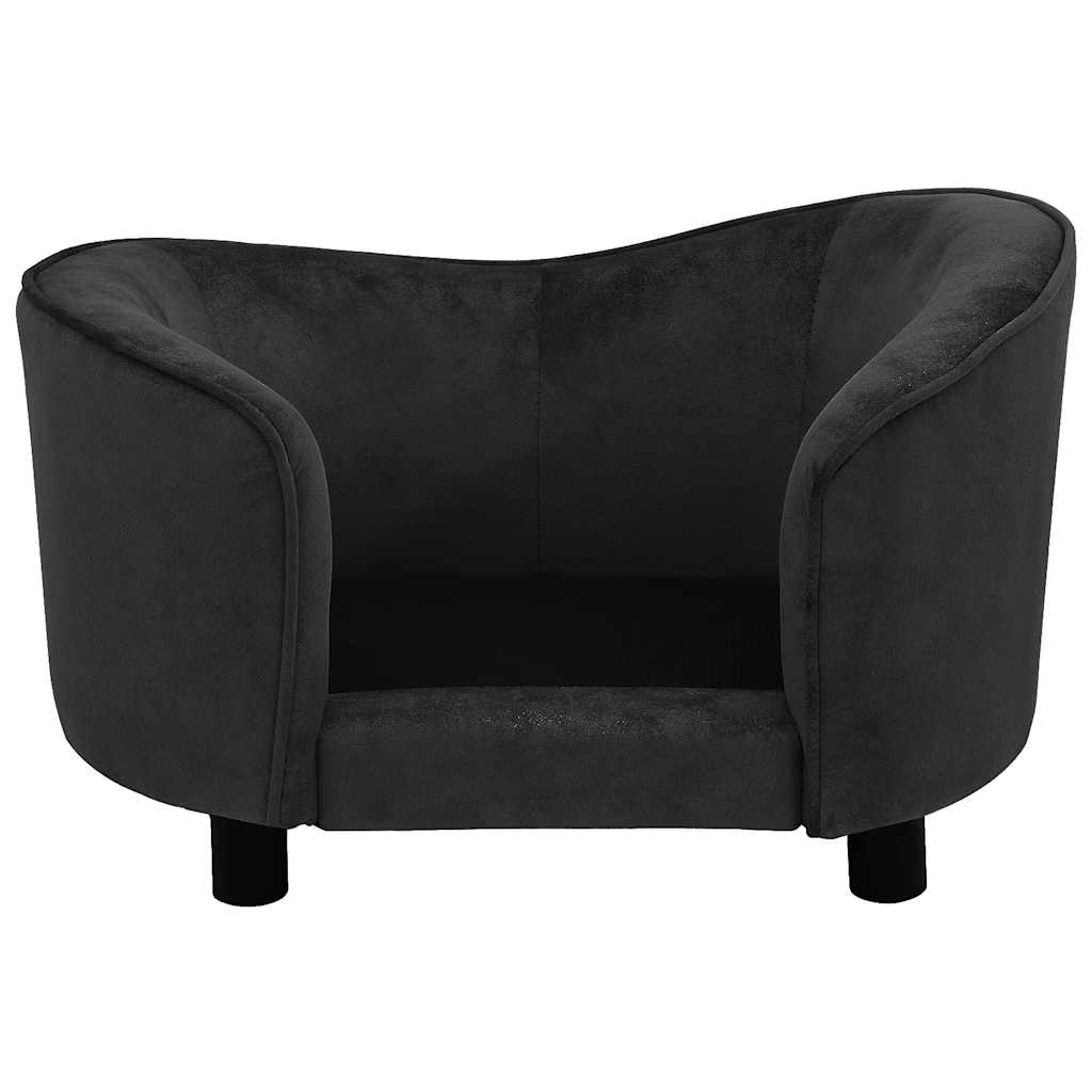 hundesofa 69x49x40 cm plys sort